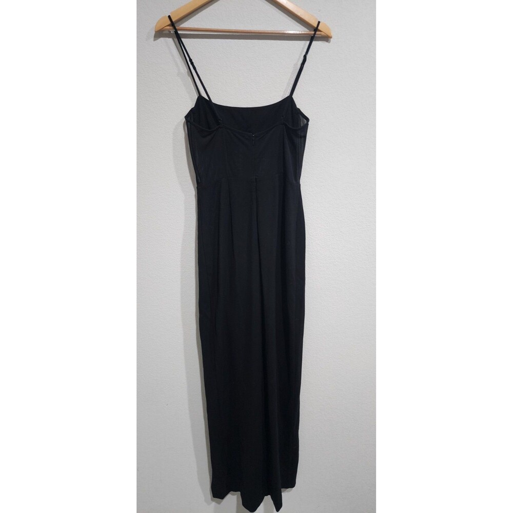NBD Revolve Eileen High Slit Adjustable Spaghetti Strap Long Gown Black Womens M - Picture 10 of 16